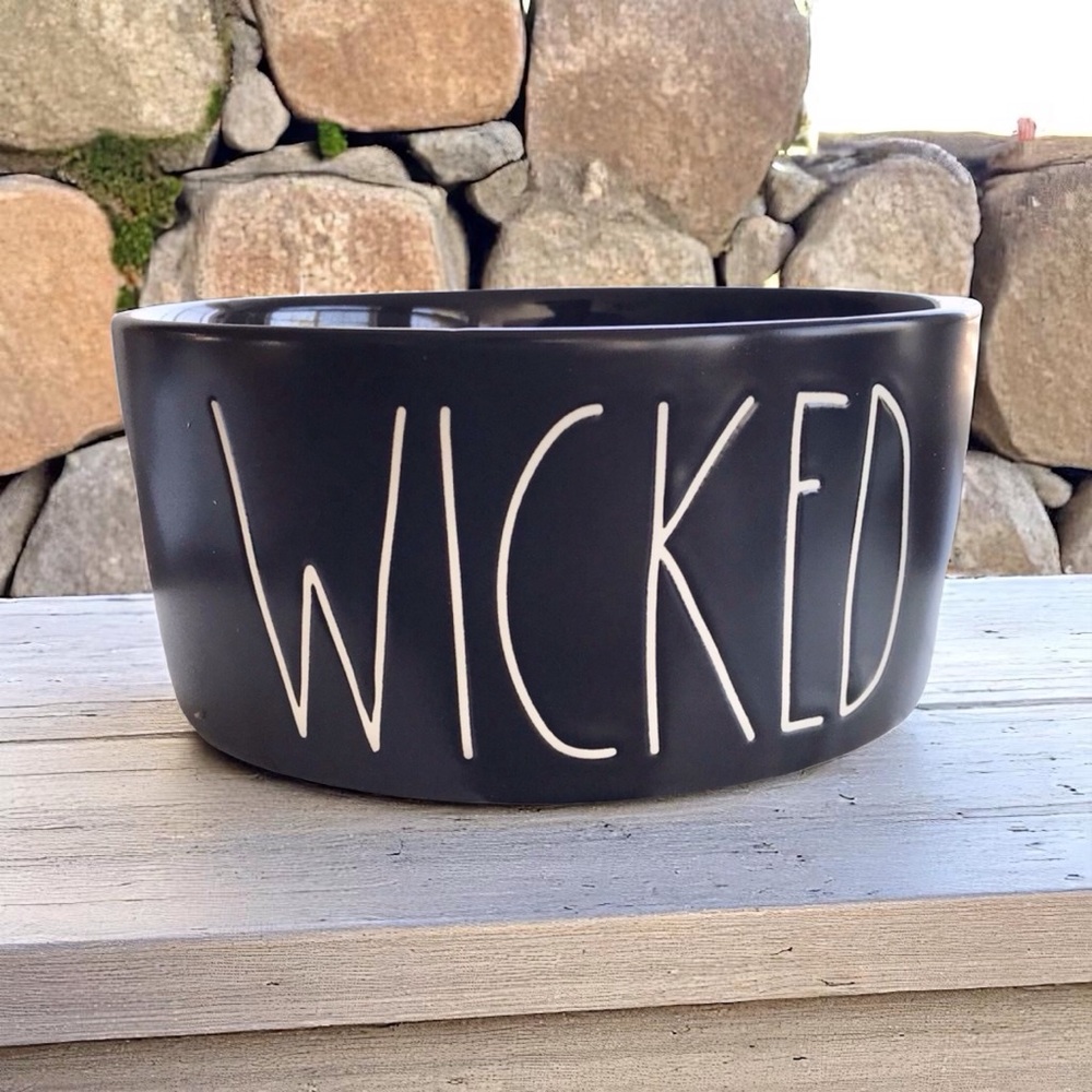 🆕 Rae Dunn Wicked Dog Bowl